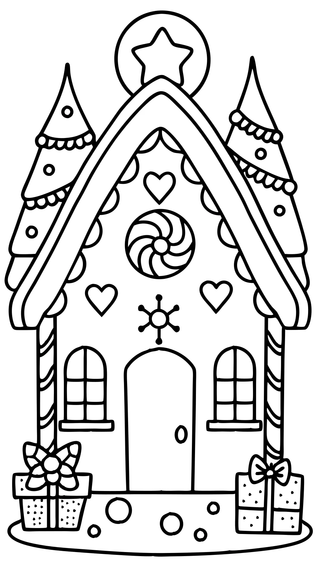 gingerbread coloring page